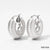 1 Pair Ig Style Simple Style Solid Color Plating Stainless Steel Earrings