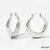 1 Pair Ig Style Simple Style Solid Color Plating Stainless Steel Earrings