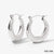 1 Pair Ig Style Simple Style Solid Color Plating Stainless Steel Earrings