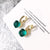 1 Pair Ig Style Square Inlay Copper Crystal Zircon Earrings