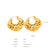 1 Pair Ig Style Streetwear Geometric Plating Titanium Steel 18k Gold Plated Earrings