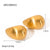 1 Pair Ig Style Water Droplets Plating Stainless Steel 18k Gold Plated Ear Studs