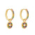 1 Pair Ins Style Fashion Heart Shape Butterfly Plating Inlay Copper Zircon Gold Plated Earrings