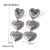 1 Pair Ins Style Heart Shape Stainless Steel Plating 18k Gold Plated Drop Earrings