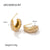 1 Pair Ins Style Streetwear C Shape Plating Inlay Stainless Steel Pearl Zircon 18k Gold Plated Ear Studs