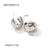 1 Pair Ins Style Streetwear C Shape Plating Stainless Steel 18k Gold Plated Ear Studs