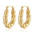 1 Pair Ins Style U Shape Geometric Plating Stainless Steel 18k Gold Plated Earrings