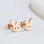 1 Pair Japanese Style Rabbit Animal Titanium Steel Plating Ear Studs