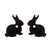 1 Pair Japanese Style Rabbit Animal Titanium Steel Plating Ear Studs