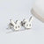 1 Pair Japanese Style Rabbit Animal Titanium Steel Plating Ear Studs