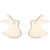 1 Pair Japanese Style Rabbit Animal Titanium Steel Plating Ear Studs