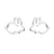 1 Pair Japanese Style Rabbit Animal Titanium Steel Plating Ear Studs