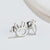 1 Pair Japanese Style Rabbit Animal Titanium Steel Plating Ear Studs