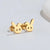 1 Pair Japanese Style Rabbit Animal Titanium Steel Plating Ear Studs