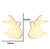 1 Pair Japanese Style Rabbit Animal Titanium Steel Plating Ear Studs