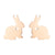 1 Pair Japanese Style Rabbit Animal Titanium Steel Plating Ear Studs