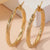 1 Pair Korean Style Round Plating Stainless Steel 18k Gold Plated Earrings