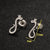 1 Pair Lady Animal Stainless Steel Irregular Plating Ear Studs