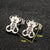 1 Pair Lady Animal Stainless Steel Irregular Plating Ear Studs