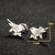 1 Pair Lady Animal Stainless Steel Irregular Plating Ear Studs