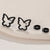 1 Pair Lady Butterfly Stainless Steel Plating Ear Studs