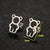 1 Pair Lady Heart Shape Butterfly Stainless Steel Irregular Plating Ear Studs