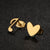 1 Pair Lady Heart Shape Butterfly Stainless Steel Irregular Plating Ear Studs