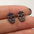 1 Pair Lady Leaf Heart Shape Stainless Steel Irregular Plating Ear Studs