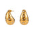 1 Pair Lady Water Droplets Plating Inlay Stainless Steel Artificial Diamond 18k Gold Plated Ear Studs