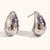 1 Pair Lady Water Droplets Plating Inlay Stainless Steel Artificial Diamond 18k Gold Plated Ear Studs