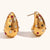 1 Pair Lady Water Droplets Plating Inlay Stainless Steel Artificial Diamond 18k Gold Plated Ear Studs