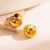 1 Pair Modern Style Classic Style C Shape Plating Stainless Steel 18k Gold Plated Ear Studs