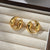 1 Pair Modern Style Geometric Plating Copper 18k Gold Plated Earrings