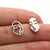 1 Pair Modern Style Simple Style Human Face Plating Hollow Out Stainless Steel Ear Studs