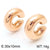 1 Pair Modern Style Simple Style Solid Color Plating Stainless Steel 18k Gold Plated Earrings