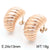 1 Pair Modern Style Simple Style Solid Color Plating Stainless Steel 18k Gold Plated Earrings