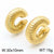 1 Pair Modern Style Simple Style Solid Color Plating Stainless Steel 18k Gold Plated Earrings