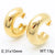 1 Pair Modern Style Simple Style Solid Color Plating Stainless Steel 18k Gold Plated Earrings