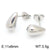 1 Pair Modern Style Simple Style Solid Color Plating Stainless Steel 18k Gold Plated Earrings