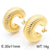 1 Pair Modern Style Simple Style Solid Color Plating Stainless Steel 18k Gold Plated Earrings