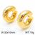 1 Pair Modern Style Simple Style Solid Color Plating Stainless Steel 18k Gold Plated Earrings