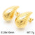 1 Pair Modern Style Simple Style Solid Color Plating Stainless Steel 18k Gold Plated Earrings