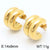 1 Pair Modern Style Simple Style Solid Color Plating Stainless Steel 18k Gold Plated Earrings