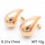 1 Pair Modern Style Simple Style Solid Color Plating Stainless Steel 18k Gold Plated Earrings