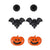 1 Pair Modern Style Streetwear Halloween Pattern Geometric Plating Alloy Drop Earrings