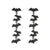 1 Pair Modern Style Streetwear Halloween Pattern Geometric Plating Alloy Drop Earrings