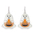 1 Pair Modern Style Streetwear Halloween Pattern Geometric Plating Alloy Drop Earrings