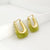 1 Pair Modern Style U Shape Irregular Plating Copper 18k Gold Plated Earrings