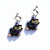 1 Pair Novelty Bat Epoxy Resin Earrings