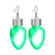 1 Pair Original Design Solid Color Plastic Drop Earrings